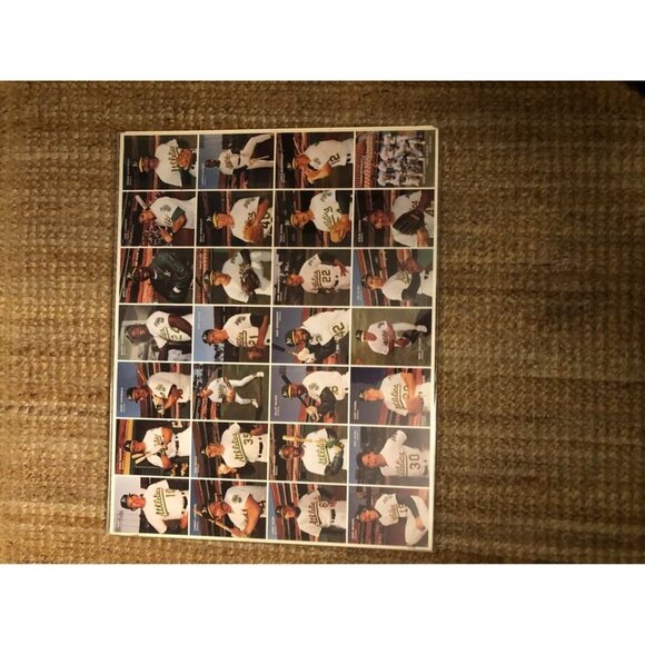 Framed 1991 Oakland A’s Baseball Card Set – Mother’s Cookies (28 Players) - Picture 2 of 8
